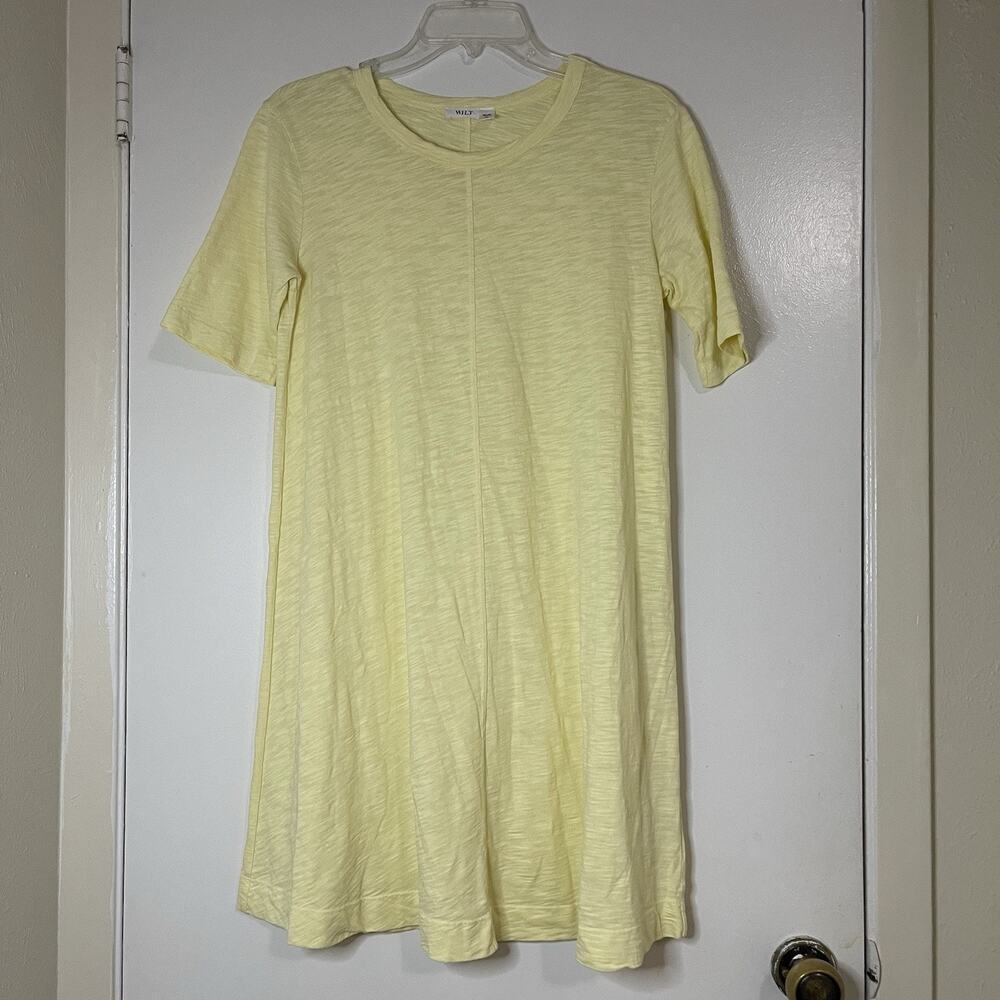 NWOT WILT yellow short sleeve tshirt mini dress size XS